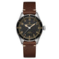 Ανδρικό μαύρο ρολόι Hamilton Khaki Aviation Pilot Pioneer Mechanical H76205530 