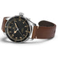 Ανδρικό μαύρο ρολόι Hamilton Khaki Aviation Pilot Pioneer Mechanical H76205530 