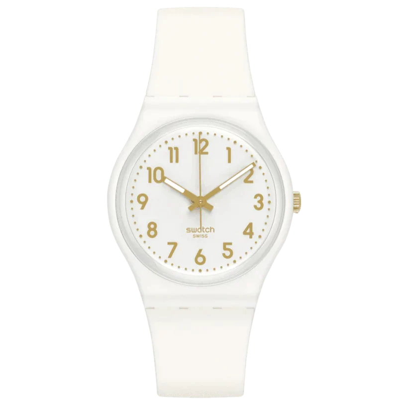 Swatch White Bishop Ladies Watch GW164