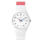 Γυναικείο λευκό ρολόι Swatch Gent In The Block New Season SO28W400 