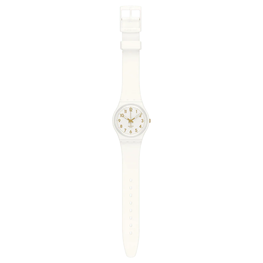 Swatch White Bishop Ladies Watch GW164