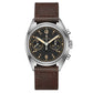 Ανδρικό καφέ ρολόι Hamilton Khaki Aviation Pioneer Chrono Mechanical H76409530 