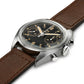 Ανδρικό καφέ ρολόι Hamilton Khaki Aviation Pioneer Chrono Mechanical H76409530 