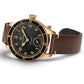 Ανδρικό μαύρο ρολόι Hamilton Khaki Aviation Pilot Pioneer Bronze Mechanical H76709530 