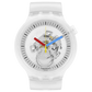Swatch Clearly Bold Big Bold Λευκό ρολόι Unisex SB01K100 