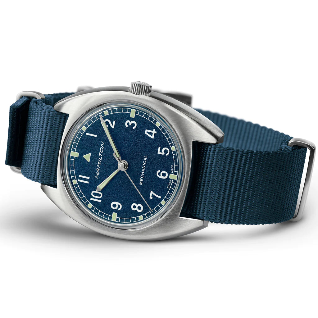 Hamilton Khaki Aviation Pilot Pioneer blaue Herrenuhr H76419941 