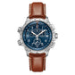 Ανδρικό μπλε ρολόι Hamilton Khaki Aviation XWind GMT Quartz H77922541 