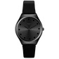 Ανδρικό μαύρο ρολόι Swatch Dark Spark Skiny and Irony New Season SYXB106 