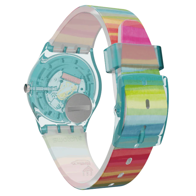 Swatch Color The Sky Core Collection Women's Red Watch GS124